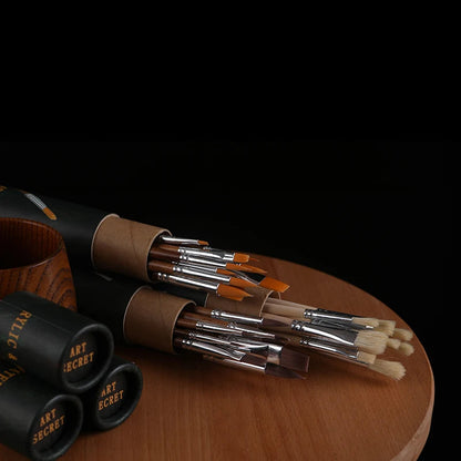 Art Secret #1201 #1203 #1204 Professional Painters For Acrylic And Watercolor Brush Sets (12 Pieces) Art Supplies    Home Decor Supply | Online Retail | ShoreShopper.com