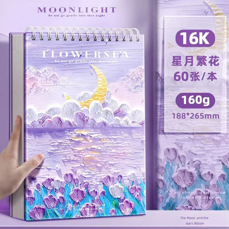 A4 Professional Sketchbook: Ultra-Thick Paper, 16K Painting Diary Notebook, Essential Art School Supplies, Ideal for Pencil Sket    Home Decor Supply | Online Retail | ShoreShopper.com