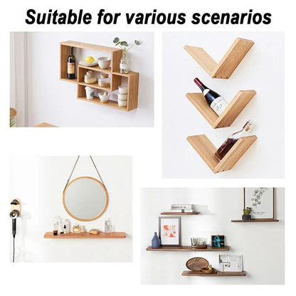 T Shape Metal Shelf Brackets Concealed Brackets Floating Hidden Wall Shelf Supports Screw Mounting Plate High Quality    Home Decor Supply | Online Retail | ShoreShopper.com