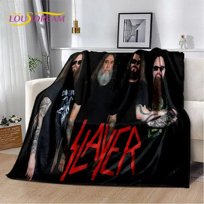 Slayer Heavy Metal Band Soft Plush Blanket,Flannel Blanket Throw Blanket for Living Room Bedroom Bed Sofa Picnic Cover Warm Kids    Your Coastal Marketplace | Shoreshopper.com