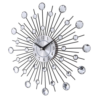 DIY Modern Design Large Wall Clock Quartz Movement Hanging Circle Decor Battery Powered Jeweled Artistic Clock for Living Room    Home Decor Supply | Online Retail | ShoreShopper.com
