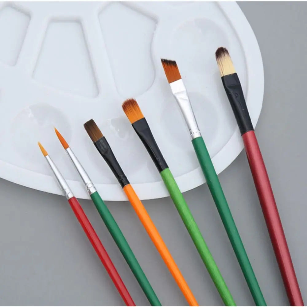 Drawing Artist Gouache Brush Student Art Painting Supplies Oil Painting Palette Art Oval Palette Brush Set Watercolor Tray    Home Decor Supply | Online Retail | ShoreShopper.com