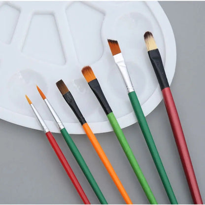 Drawing Artist Gouache Brush Student Art Painting Supplies Oil Painting Palette Art Oval Palette Brush Set Watercolor Tray    Home Decor Supply | Online Retail | ShoreShopper.com