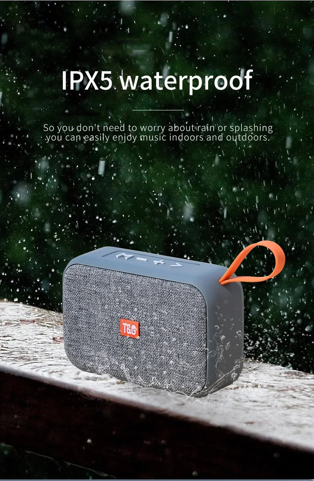 Speaker TG506 Portable Mini Wireless Soundbar Bluetooth 5.0 Outdoor Indoor HIFI Loudspeaker Support TF Card FM Radio Waterproof    Home Decor Supply | Online Retail | ShoreShopper.com