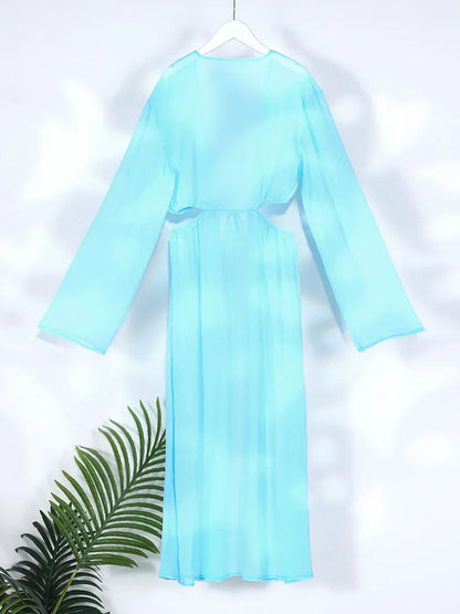 Women's Cover-ups Summer Swimwear Solid Tunic Shirt Beach Dress Female Swimsuit Beach Cover Up Beach Clothes    Your Coastal Marketplace | Shoreshopper.com
