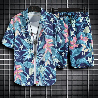 Beach Clothes For Men 2 Piece Set Quick Dry Hawaiian Shirt and Shorts Set Men Fashion Clothing Printing Casual Outfits Summer    Your Coastal Marketplace | Shoreshopper.com