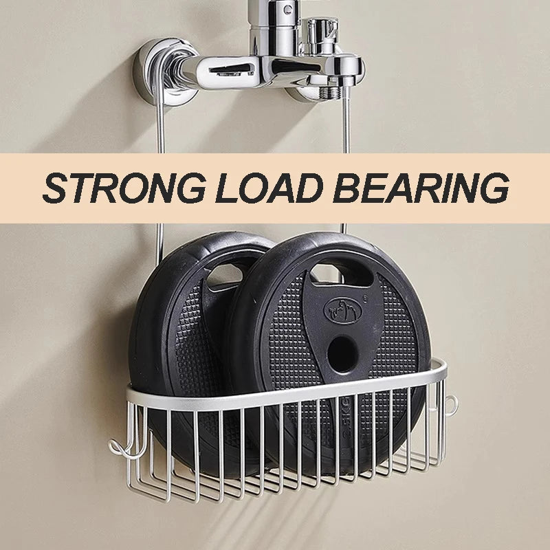 Aluminium Bathroom Shelf Without Drilling Shower Shelf Shelves Shampoo Holder Basket Storage Organizer Bathroom Accessories    Home Decor Supply | Online Retail | ShoreShopper.com