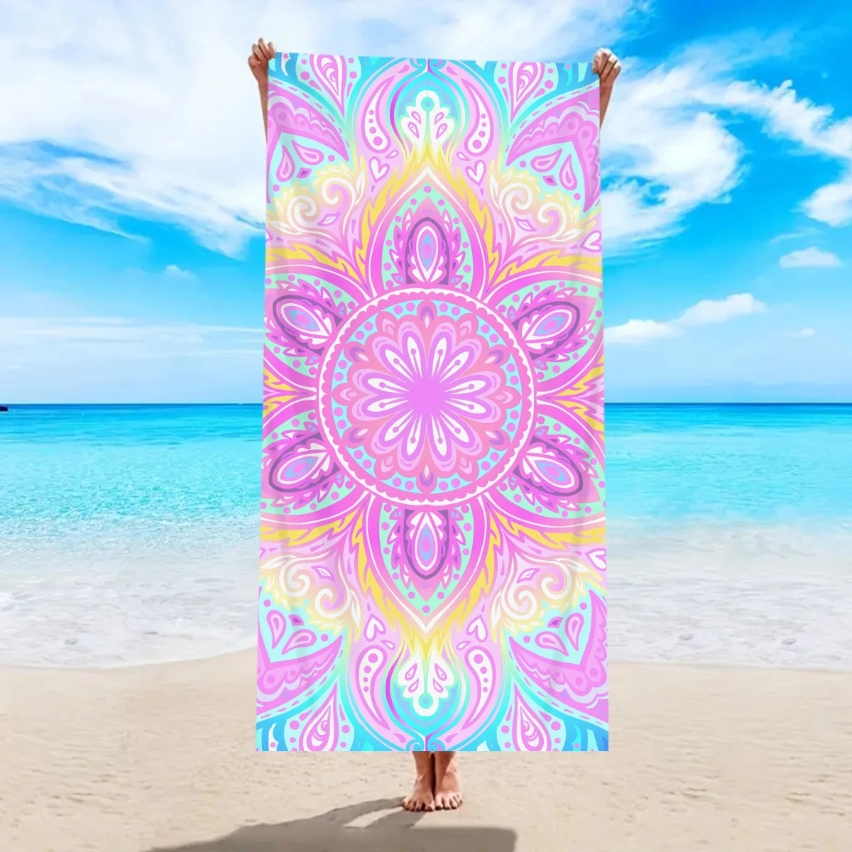 1pc Bohemian beach towel, ultra-fine fiber quick drying beach towel, multifunctional beach towel for beach swimming and vacation    Your Coastal Marketplace | Shoreshopper.com