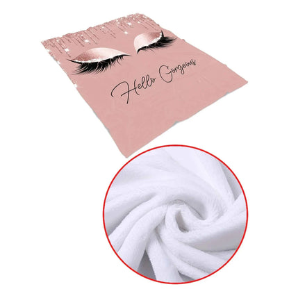 VIKAMA Sparkling Diamond Eyelash Cover Blanket Soft and Skin friendly No Hair Loss Best Friend Gift Bedroom Decoration
