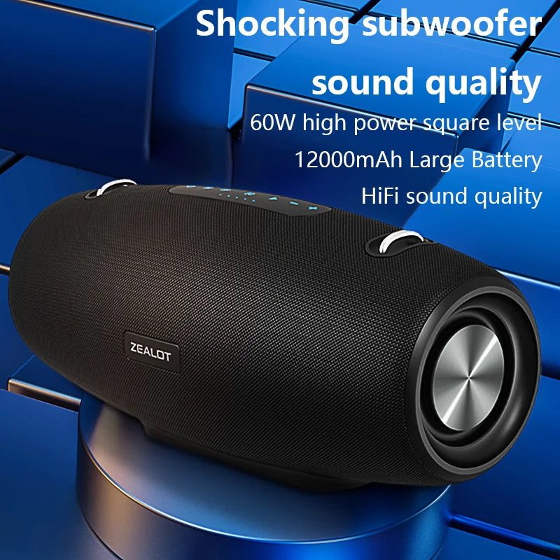 Zealot S67 Wireless Speaker WithShoulder Strap,Outdoor,Waterproof,Portable Speaker with Loud Stero and Booming Bass,40H Playtime    Home Decor Supply | Online Retail | ShoreShopper.com