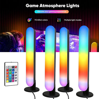 RGB Pickup Light Music Rhythm Lights Upgraded USB Rechargeable Model Christmas Decoration Desktop RGB Light Bar Music Rhythm - ShoreCo.Shop