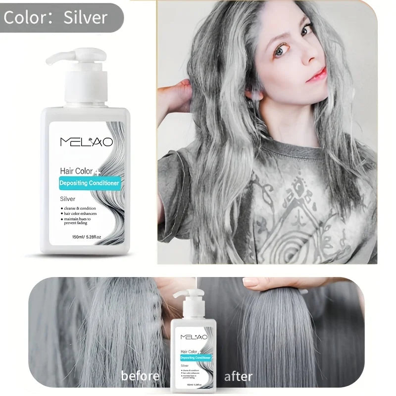 MELAO Hair Dye - Semi Permanent Hair Color Depositing Conditioner, Cruelty-free - ShoreCo.Shop
