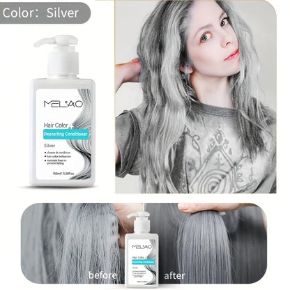 MELAO Hair Dye - Semi Permanent Hair Color Depositing Conditioner, Cruelty-free - ShoreCo.Shop