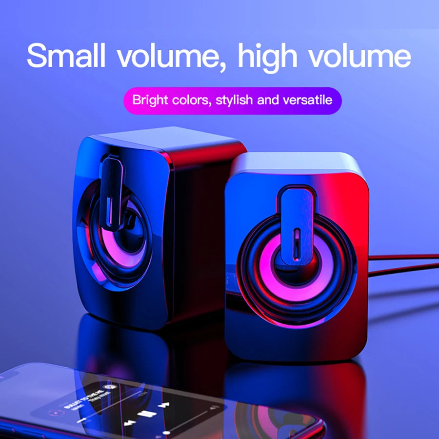Computer Speaker For PC Laptop Desktop Caixa De Som Sound Box Music Audio System Bocina Column Acoustics Coluna Amplified Unit    Home Decor Supply | Online Retail | ShoreShopper.com