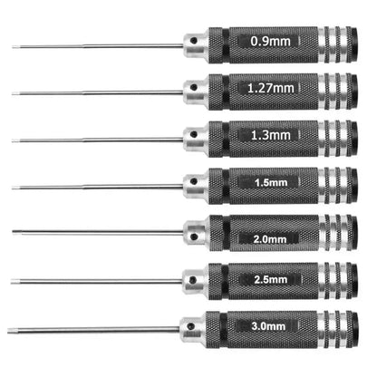 7-Piece Precision Hex Screwdriver Set - White Steel Tool Kit for RC Models & Drones    Home Decor Supply | Online Retail | ShoreShopper.com