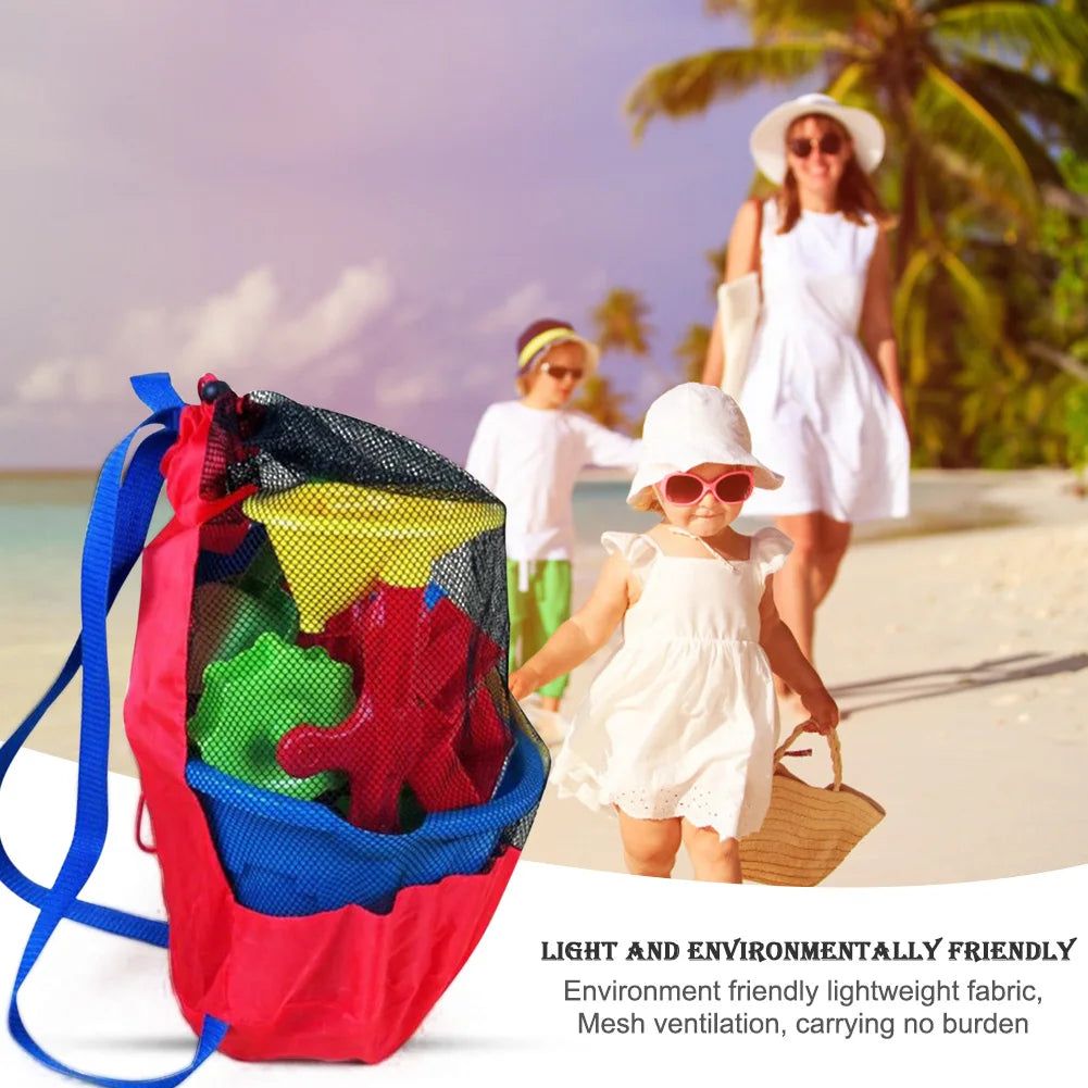 Beach Mesh  Storage Bag Swimming Pool Park Children Kids Sand Play Net Bag    Your Coastal Marketplace | Shoreshopper.com