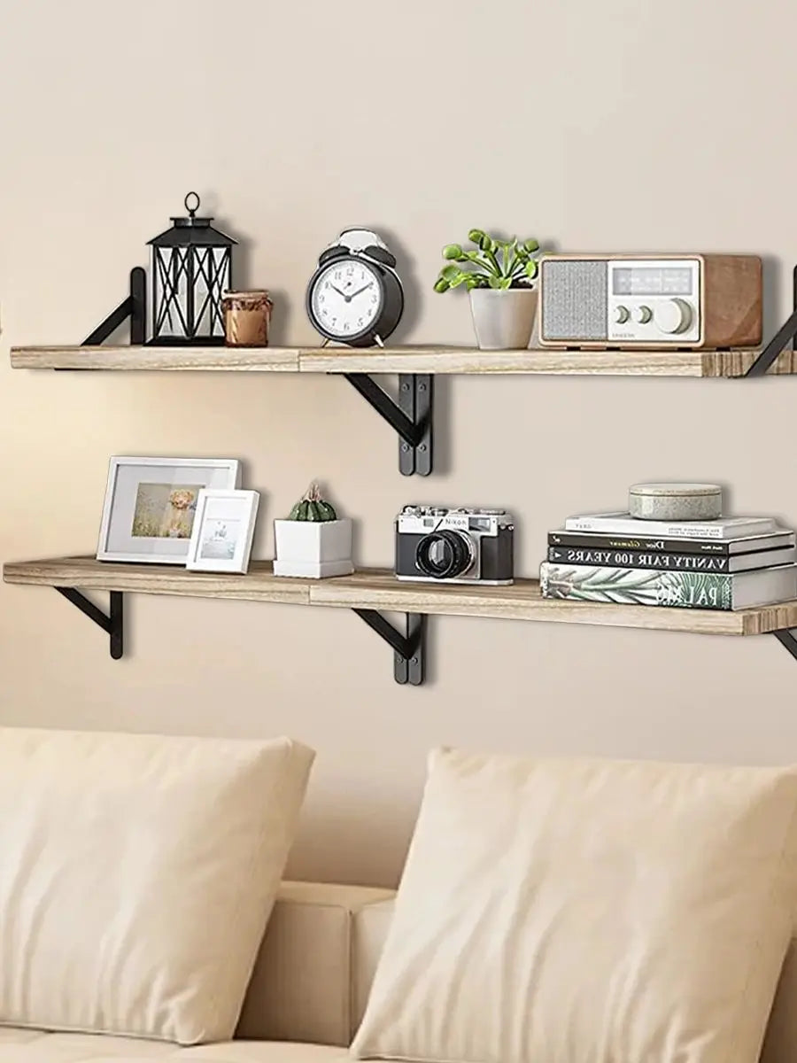 Floating Shelves for Wall,Bookshelves，Wall Mounted Wood Shelf for Living Room, Bathroom, Bedroom, Kitchen, Home Decor    Home Decor Supply | Online Retail | ShoreShopper.com