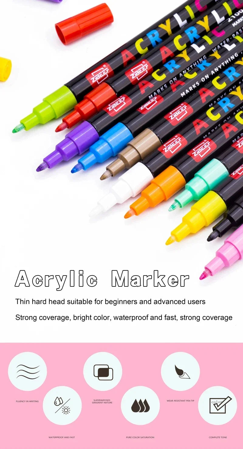 36-240 Acrylic Paint Markers, Waterproof & High Saturation for Wood,Metal,Plastic,Fabric,Glass,Ceramic Painting DIY Art Supplies    Home Decor Supply | Online Retail | ShoreShopper.com