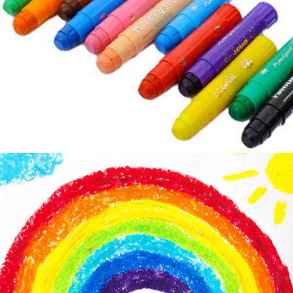 8/12 Colors Crafts Paint Sticks Color Solid Painting Stick Washable Paint Sticks Drawing Graffiti Art for Kids and Students    Home Decor Supply | Online Retail | ShoreShopper.com
