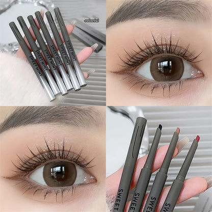 Silky Long-lasting Eye Liner Pencil  Eyeliner Pen Natural Matte Wine Red Eyeliner Easy To Color Waterproof Eye Make Up Cosmetics - ShoreCo.Shop