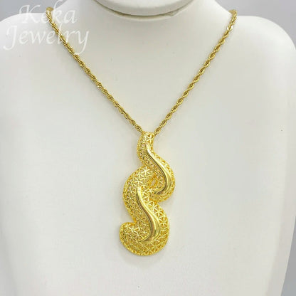 Dubai Golden Jewelry Sets for Women Luxury Italian Bridal Necklace Pendant Earrings Wedding Party Accessories Lady Gifts    Home Decor Supply | Online Retail | ShoreShopper.com