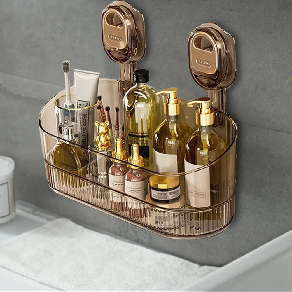 Hanging Shower Shelf Suction Storage Box Large Capacity & Strong Load-Bearing Removable Shower Basket Suction Cup for Bathroom    Home Decor Supply | Online Retail | ShoreShopper.com