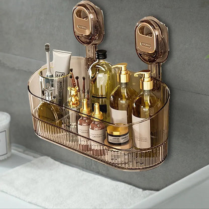Hanging Shower Shelf Suction Storage Box Large Capacity & Strong Load-Bearing Removable Shower Basket Suction Cup for Bathroom    Home Decor Supply | Online Retail | ShoreShopper.com