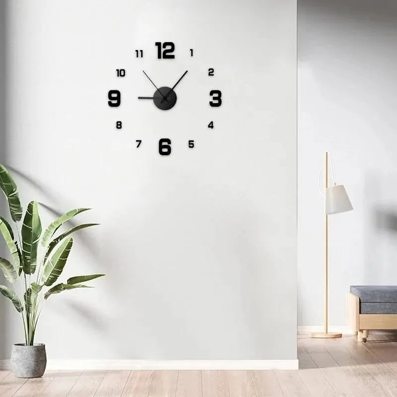 Garden Acrylic Mirror Digital Sticker Wall Clock 16"    Home Decor Supply | Online Retail | ShoreShopper.com