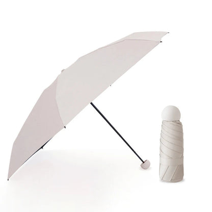 Capsule Umbrella, Portable Mini Sun Umbrella, Sunscreen Umbrella, Black Alloy Handle, with Storage Box, Dual-Use for Sun Protect    Your Coastal Marketplace | Shoreshopper.com