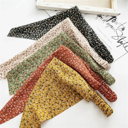 Floral Kerchief Headwear Wrist Head Wrap Scarf Triangular Headscarf Accessories Hair Band Fashion Women Hats Creative Gifts    Your Coastal Marketplace | Shoreshopper.com