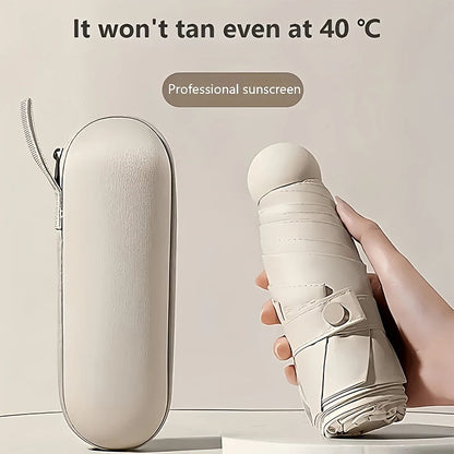 Ultralight Mini Capsule Sun Umbrella, And Compact Portable UV Protection Umbrella, Foldable Design Five-fold Sunshade    Your Coastal Marketplace | Shoreshopper.com