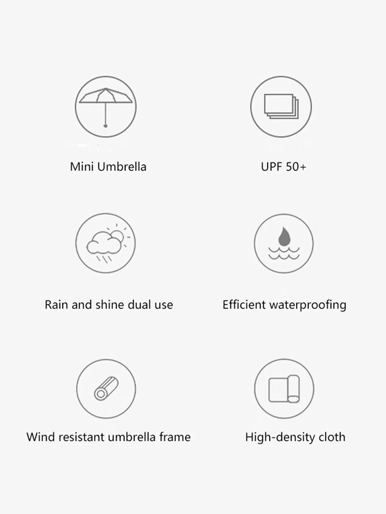 Outdoor Mini Sun Umbrella UV Protection Ultralight Folding Five-fold Umbrella Sunshade Umbrella    Your Coastal Marketplace | Shoreshopper.com