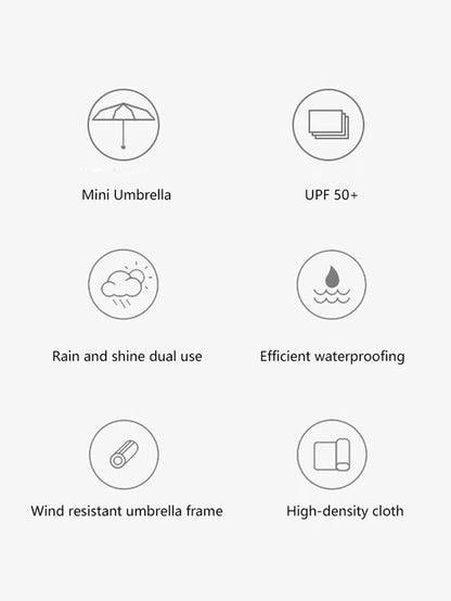 Outdoor Mini Sun Umbrella UV Protection Ultralight Folding Five-fold Umbrella Sunshade Umbrella    Your Coastal Marketplace | Shoreshopper.com