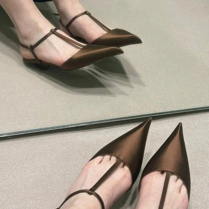Brand Shoes for Women Sexy Pointed Toe Women's Sandals Comfortable Low Heel Trendy Sandal Simple Versatile Large Size Pumps    Your Coastal Marketplace | Shoreshopper.com