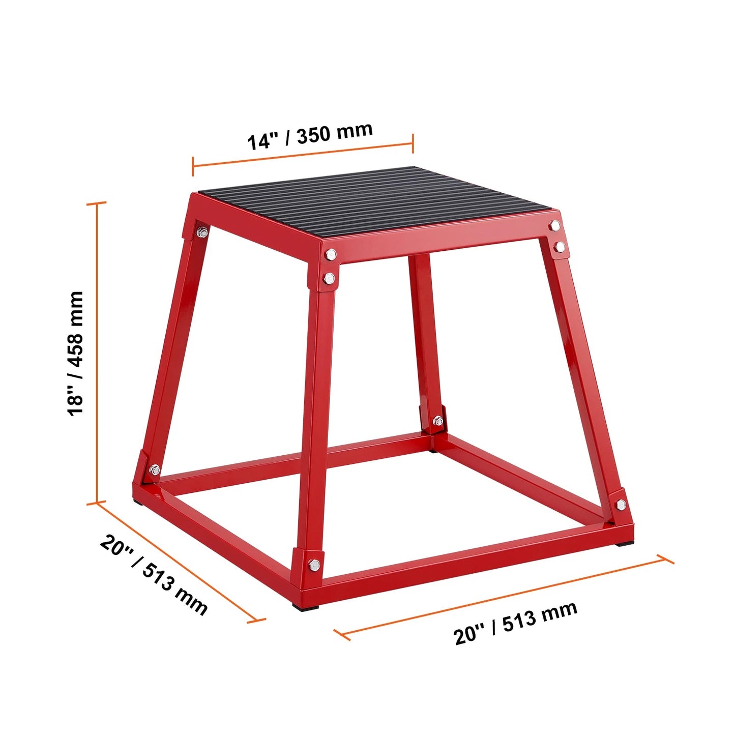 SucceBuy 12/18 Inch  Jump Box Anti-Slip Fitness Exercise Step Up Box For Home Gym Training Conditioning Strength Training    Home Decor Supply | Online Retail | ShoreShopper.com