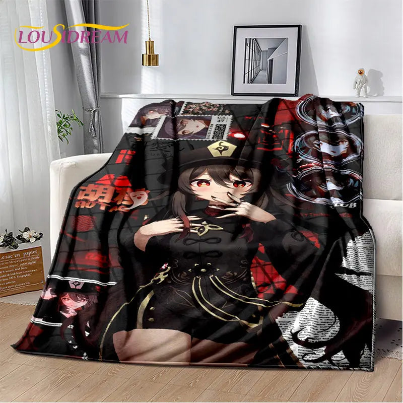 Genshin Impact Cartoon Game Soft Plush Blanket,Flannel Blanket Throw Blanket for Living Room Bedroom Bed Sofa Picnic Cover Kids    Your Coastal Marketplace | Shoreshopper.com