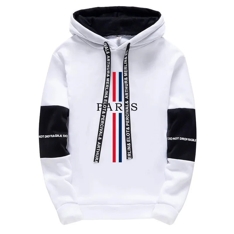 Paris Fashion Hoodies for Men High Quality Hooded Long Sleeve Sweatshirts All Season Daily Casual Sports Pullover Men's Clothes    Home Decor Supply | Online Retail | ShoreShopper.com