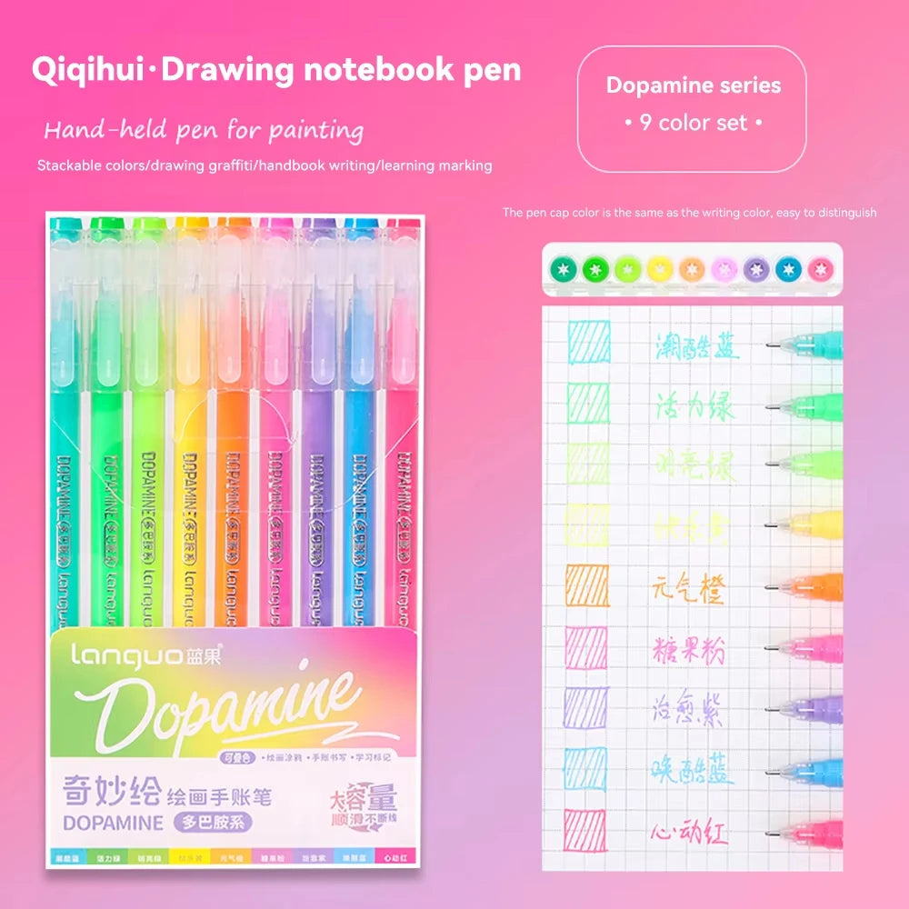 Languo 27-207 Colors Of One Set Drawing Handbook Pens Student DIY Graffiti Multi-Color Gel Pen Writing Marker Stationery    Home Decor Supply | Online Retail | ShoreShopper.com