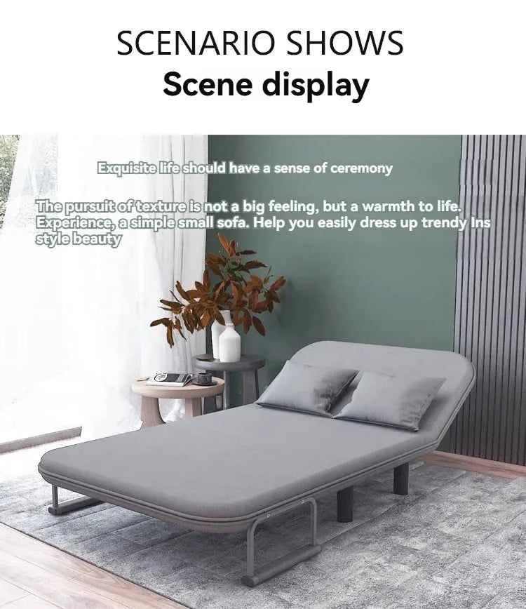 Modern folding sofa bed apartment small apartment simple single and double folding sofa with armrest
