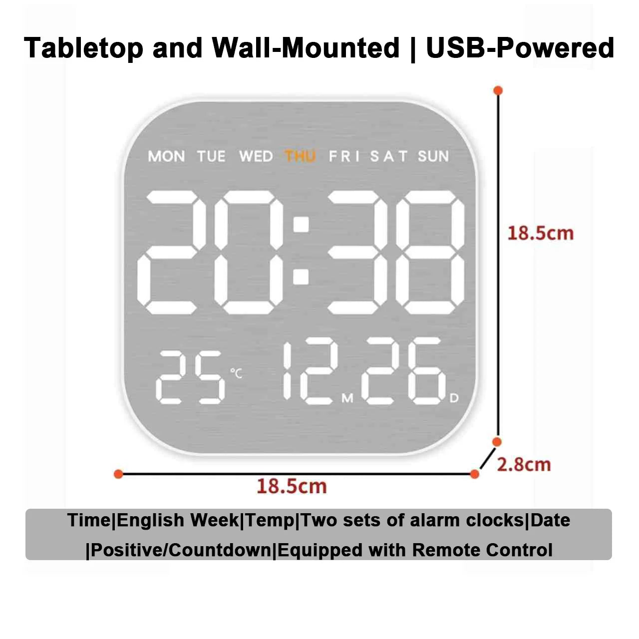Mirror Brushed Finish Wall Clock Premium Modern Home Wall Clock    Home Decor Supply | Online Retail | ShoreShopper.com