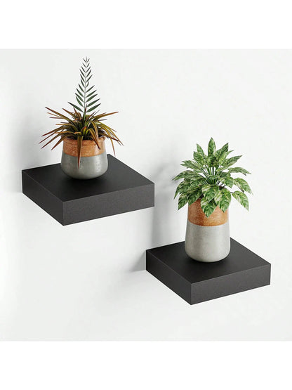 Square Floating Shelf Wood Wall Small Shelves for Living Room Decor Display Stand Bedroom Bathroom Decorative Floating Shelf    Home Decor Supply | Online Retail | ShoreShopper.com