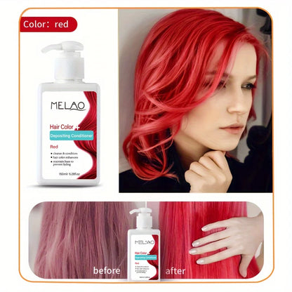 MELAO Hair Dye - Semi Permanent Hair Color Depositing Conditioner, Cruelty-free - ShoreCo.Shop