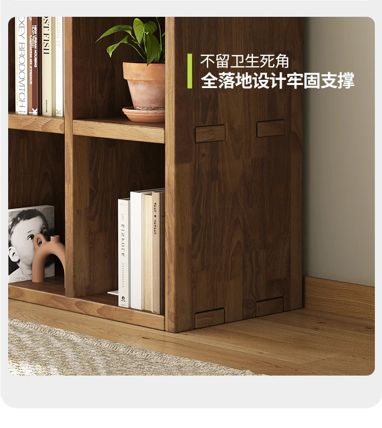 Solid Wood Short Bookshelf Floor Storage Cabinet Grid Organizer Shelf for Living Room Home & Kindergarten Display Unit    Home Decor Supply | Online Retail | ShoreShopper.com