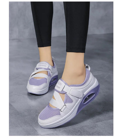 Women's Shoes 2022 Fashion Breathable Wedge Air Sneakers Lightweight Platform Sport Shoes Summer Woman Vulcanize Shoes    Your Coastal Marketplace | Shoreshopper.com