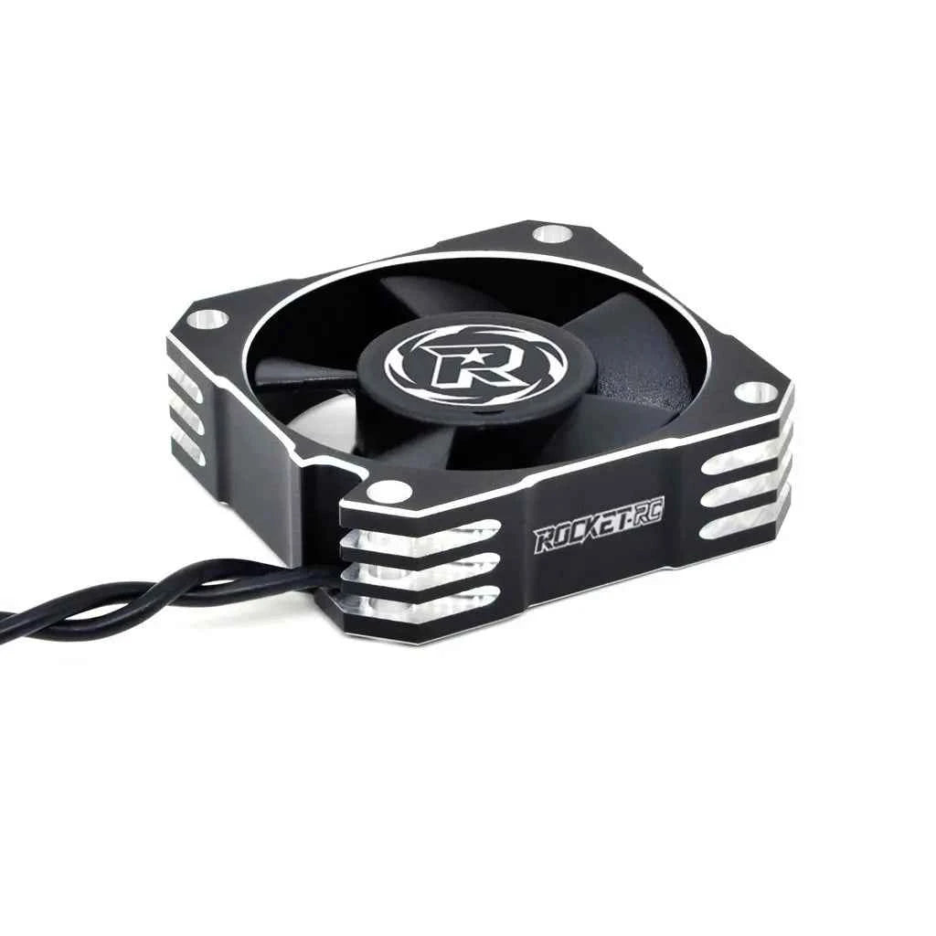 ROCKET-RC 25/30/35/40/50mm V2 Metal Cooling Fan 32000/28000/21000/16000/10000RPM for 1/8 1/10 1/12 RC Car 540/550/3650 Motor ESC