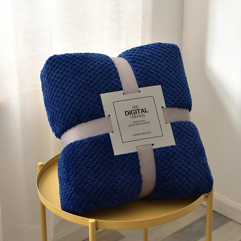 Fluffy Coral Velvet Blanket Flannel Plush Comfortable Thickened and Warm Soft Sofa Throw Blanket for Air-Conditioned Room Luxury    Your Coastal Marketplace | Shoreshopper.com