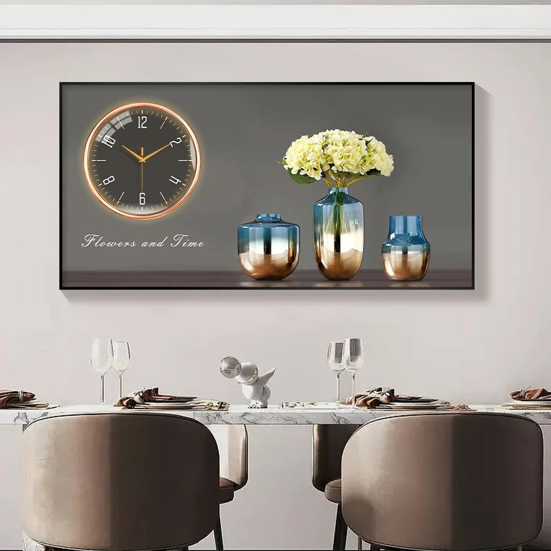 Large Size Aluminum alloy framed Artwork Wall Clock, Luxurious Muted Quartz Clock for Home Decor,living Room,bed Room Décor    Home Decor Supply | Online Retail | ShoreShopper.com