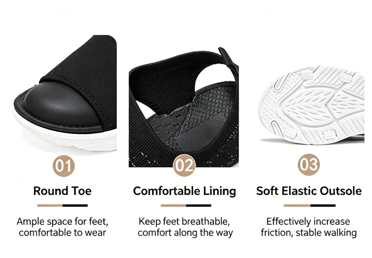 Women's Summer Shoes Breathable Open Toe Wedge Sandals Lightweight Outdoor Comfortable Ladies Casual Walking Sandals    Your Coastal Marketplace | Shoreshopper.com