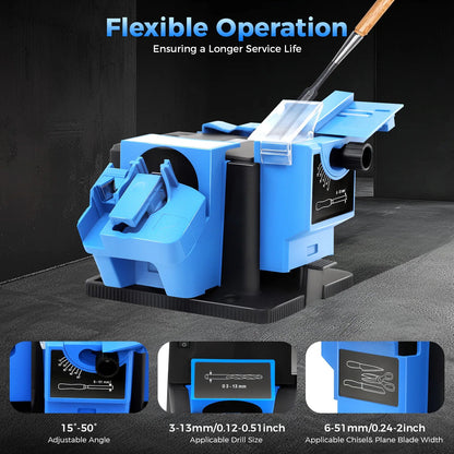 Electric 3mm-13mm Drill Bit Sharpener Household Grinding Tools Multifunctional Grinding Machine for Plane Knives, Scissors    Home Decor Supply | Online Retail | ShoreShopper.com