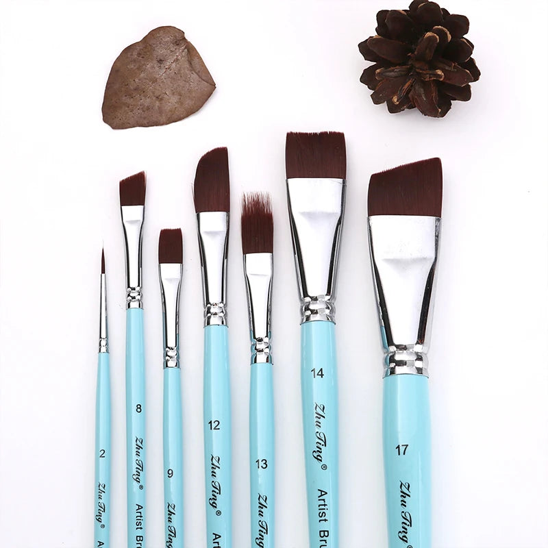 Body Pinting Face Body Art Paint Multifunctional Professional Paint Brushes Set Wooden Handle Nylon Brush Oil Painting Brushes    Home Decor Supply | Online Retail | ShoreShopper.com